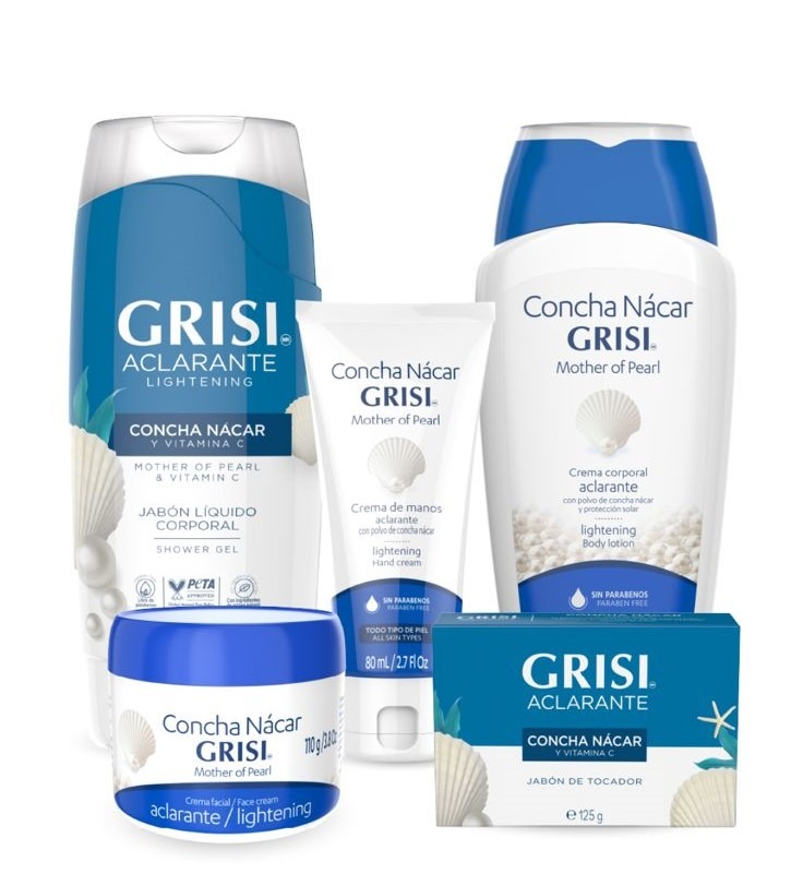 Piel Tersa y Uniforme con Concha Nácar&nbsp;Grisi